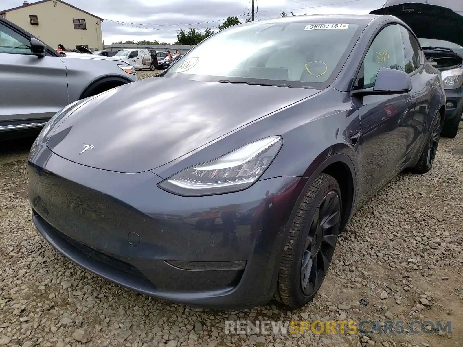 2 Photograph of a damaged car 5YJYGDEE6LF014601 TESLA MODEL Y 2020