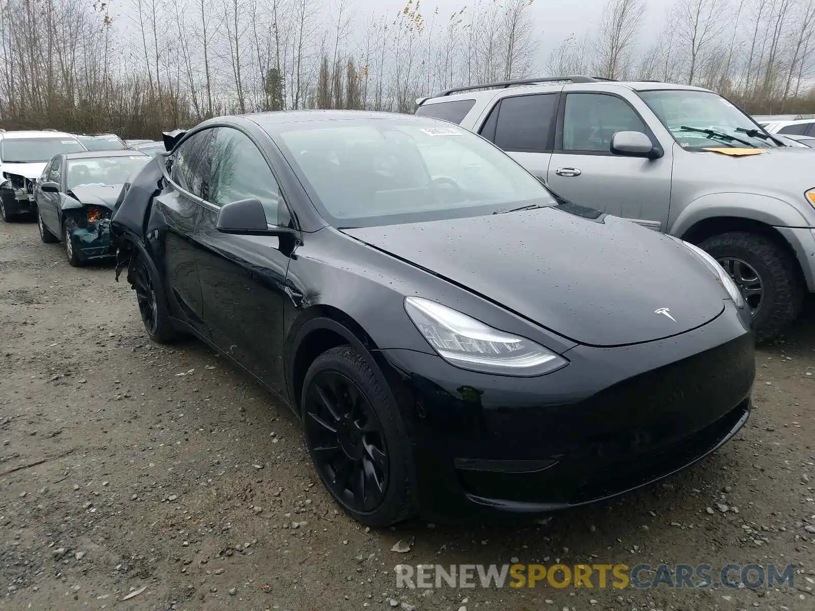 1 Photograph of a damaged car 5YJYGDEE6LF018969 TESLA MODEL Y 2020