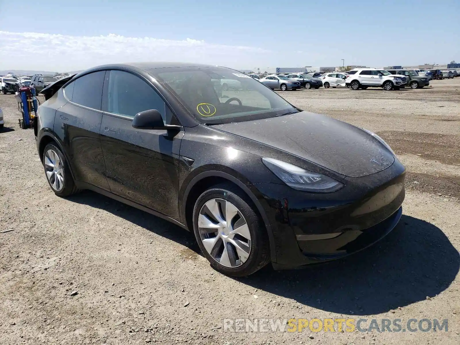 1 Photograph of a damaged car 5YJYGDEE6LF026537 TESLA MODEL Y 2020