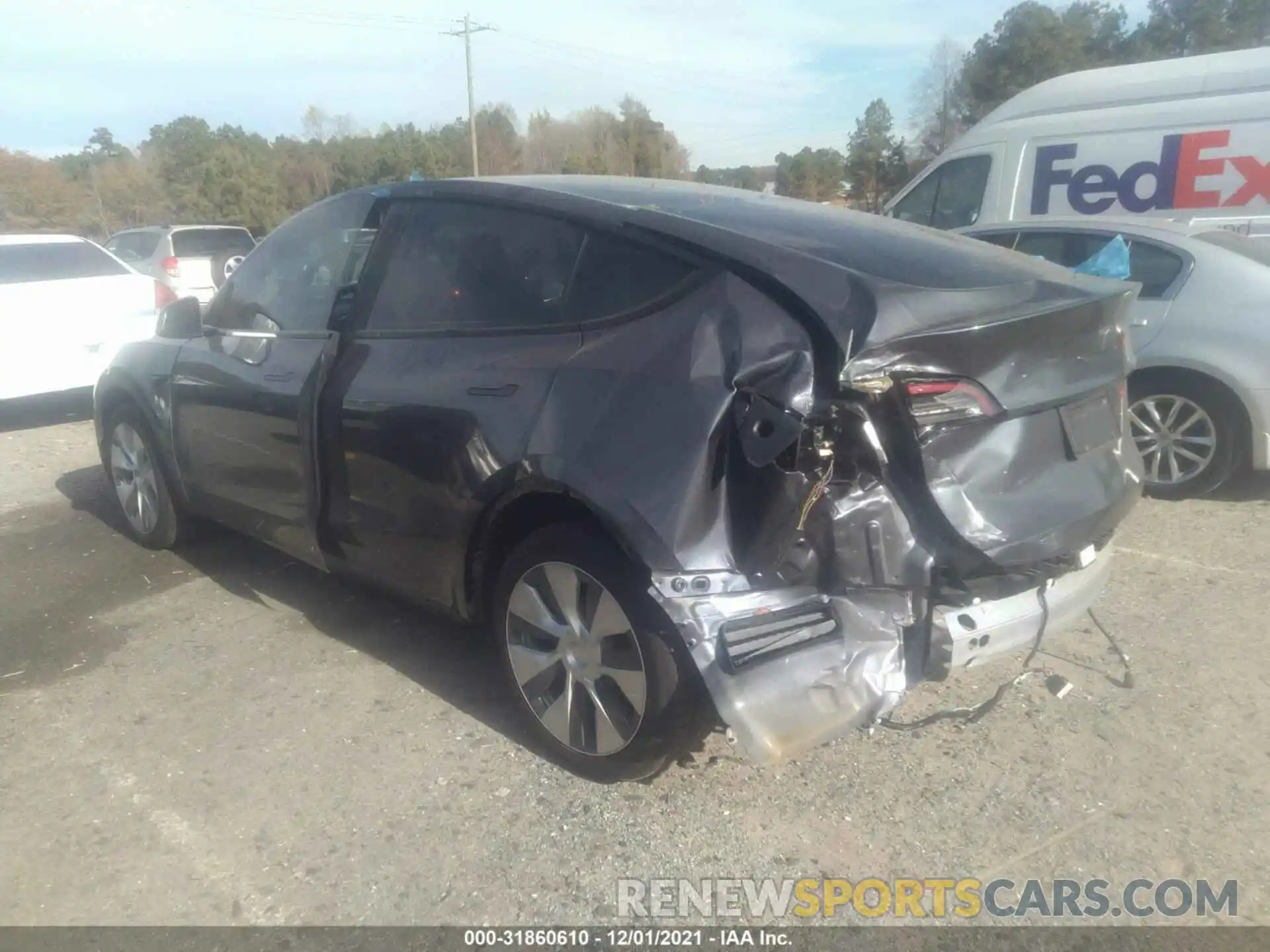 3 Photograph of a damaged car 5YJYGDEE6LF026716 TESLA MODEL Y 2020