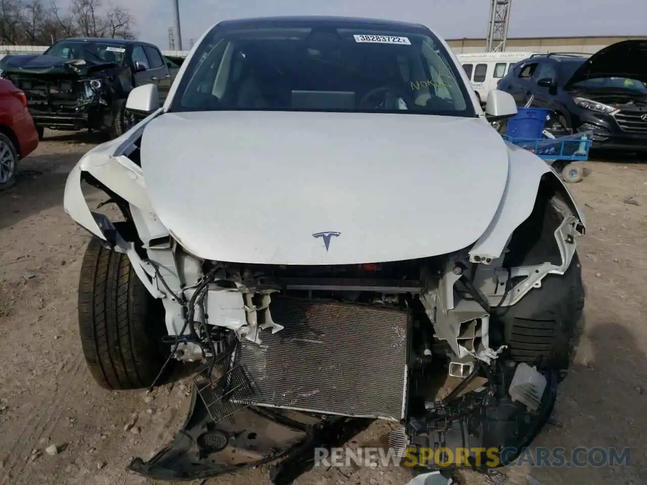 9 Photograph of a damaged car 5YJYGDEE6LF028434 TESLA MODEL Y 2020