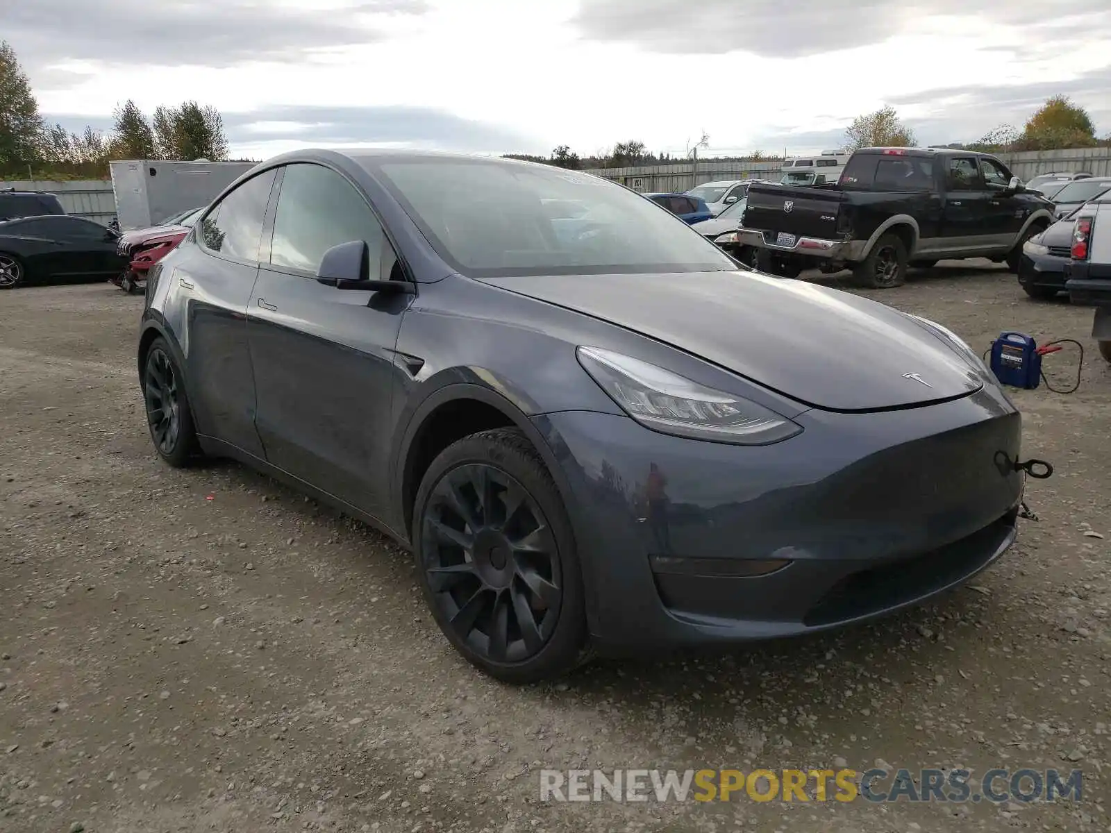 1 Photograph of a damaged car 5YJYGDEE6LF029308 TESLA MODEL Y 2020