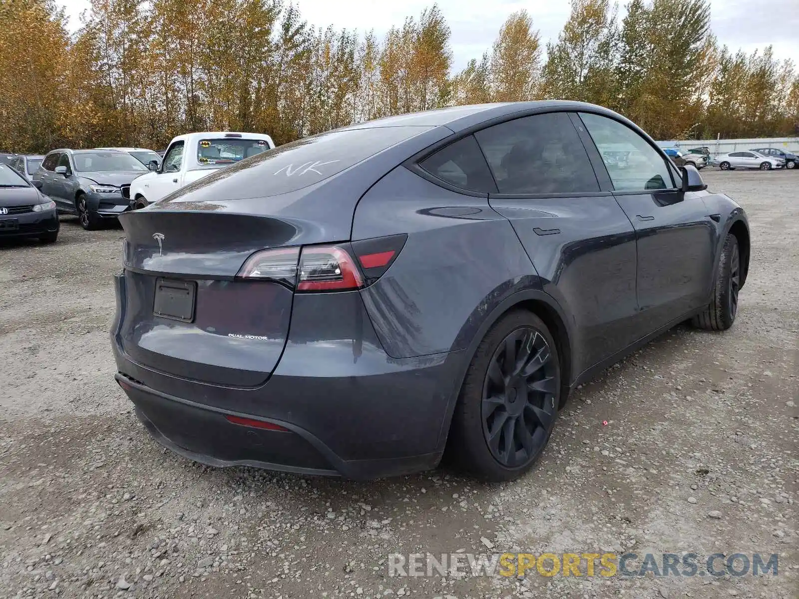 4 Фотография поврежденного автомобиля 5YJYGDEE6LF029308 TESLA MODEL Y 2020