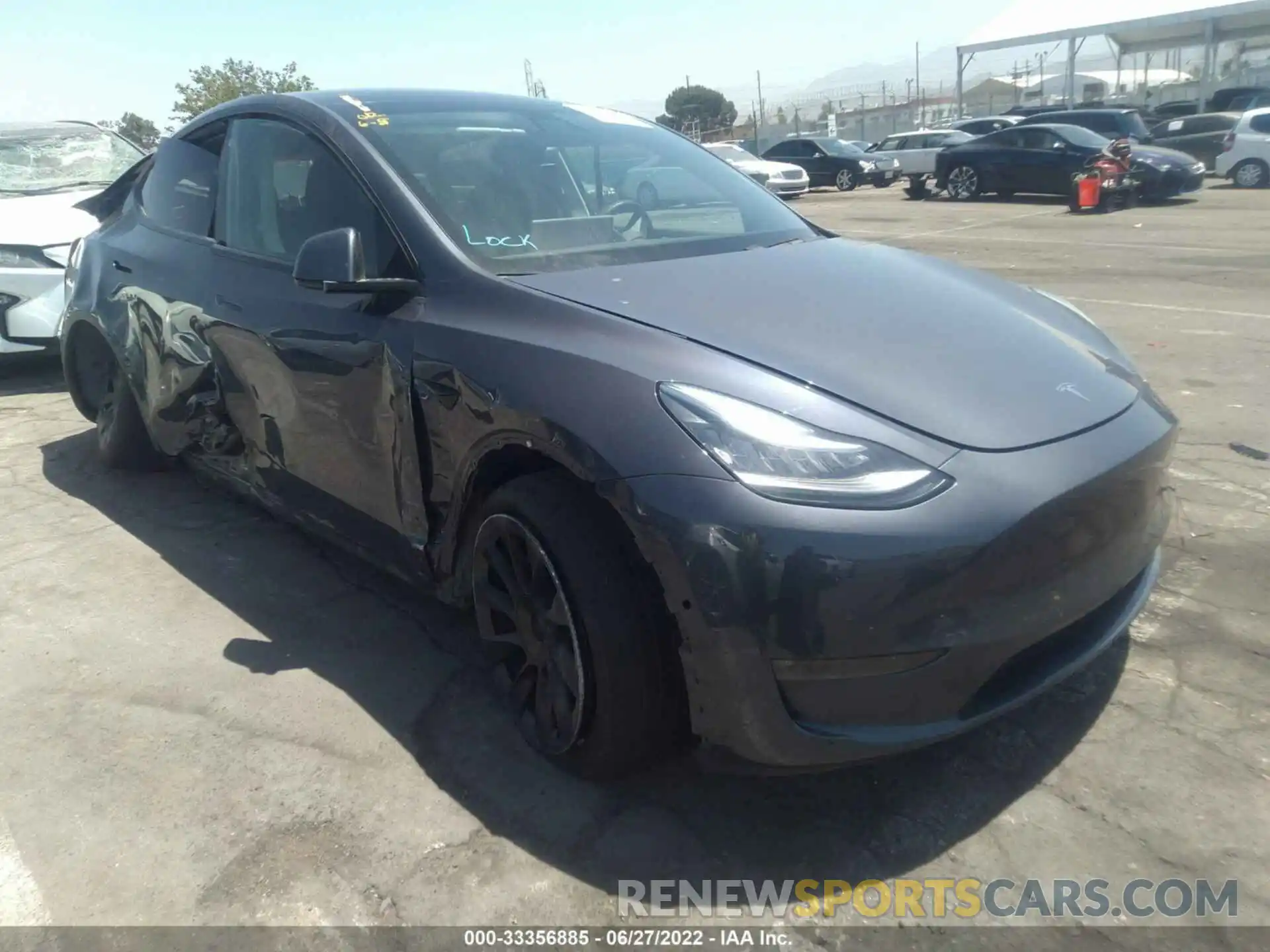 1 Photograph of a damaged car 5YJYGDEE6LF038042 TESLA MODEL Y 2020