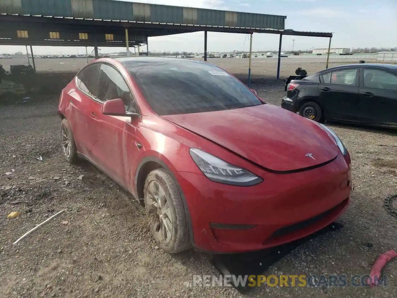 1 Photograph of a damaged car 5YJYGDEE6LF044004 TESLA MODEL Y 2020