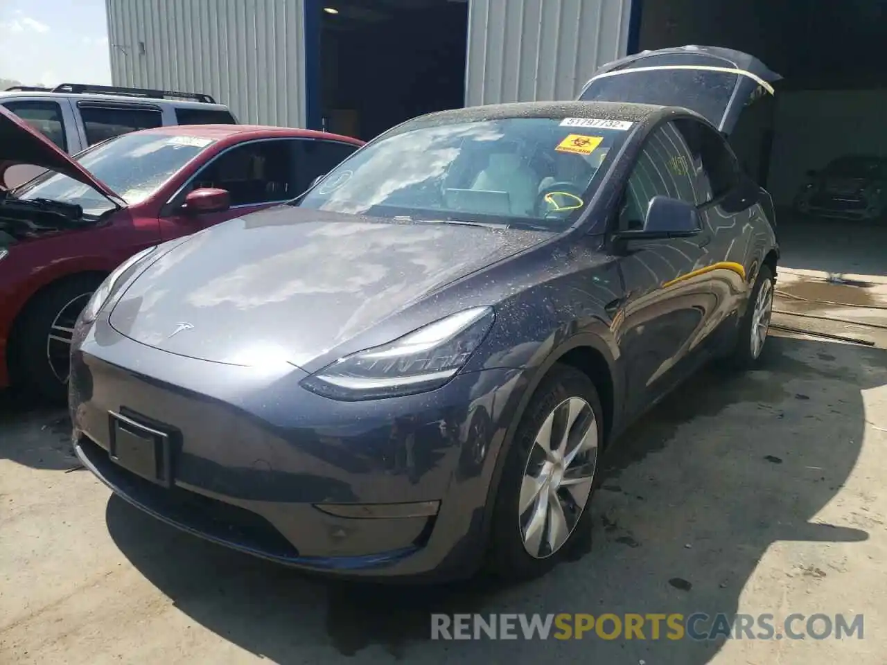 2 Photograph of a damaged car 5YJYGDEE6LF044701 TESLA MODEL Y 2020