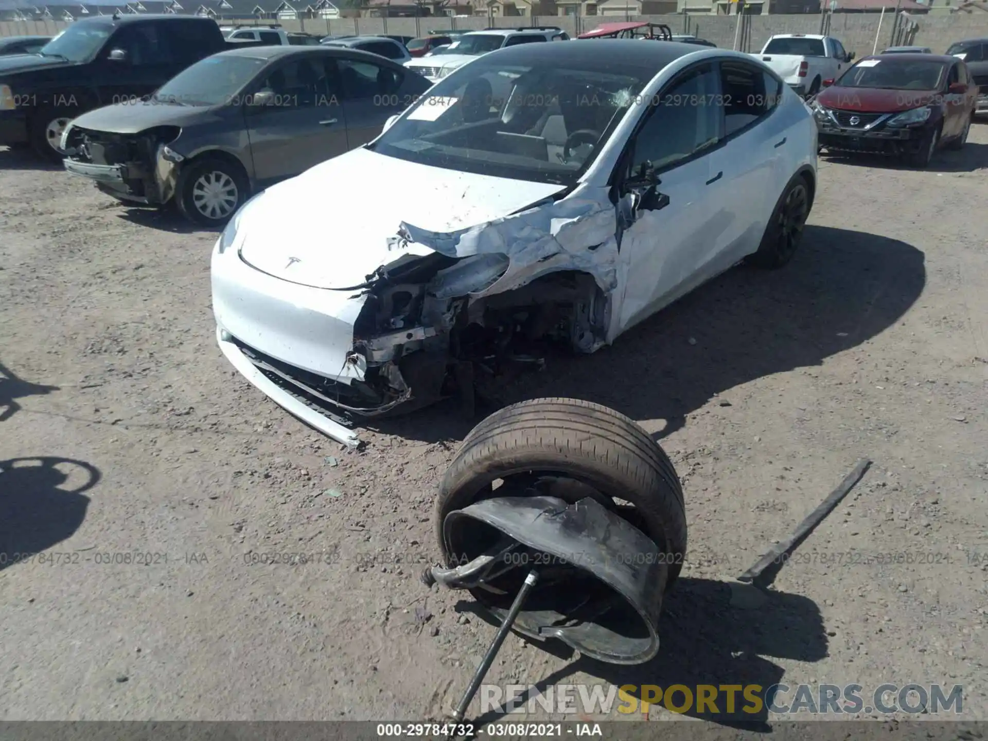 12 Photograph of a damaged car 5YJYGDEE6LF045962 TESLA MODEL Y 2020