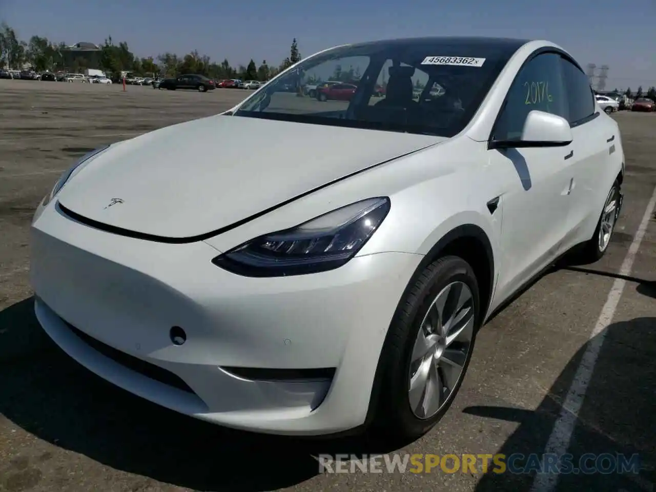 2 Photograph of a damaged car 5YJYGDEE6LF051051 TESLA MODEL Y 2020