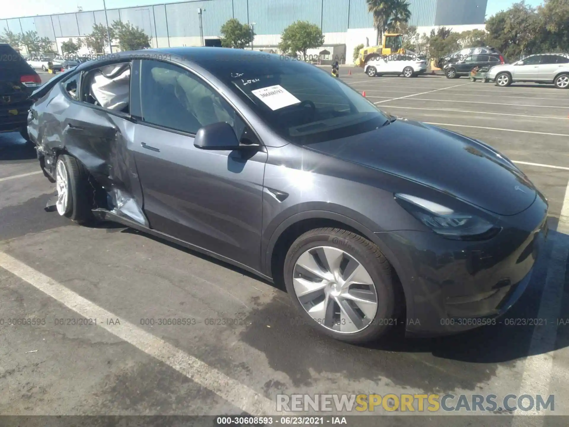 1 Photograph of a damaged car 5YJYGDEE6LF054094 TESLA MODEL Y 2020