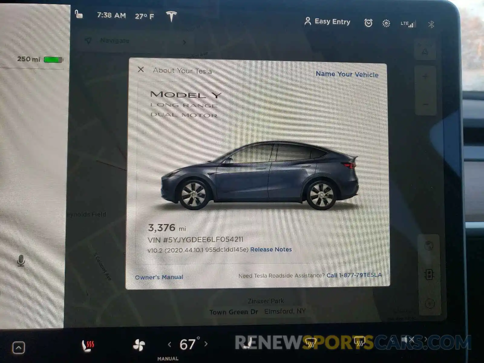 8 Photograph of a damaged car 5YJYGDEE6LF054211 TESLA MODEL Y 2020