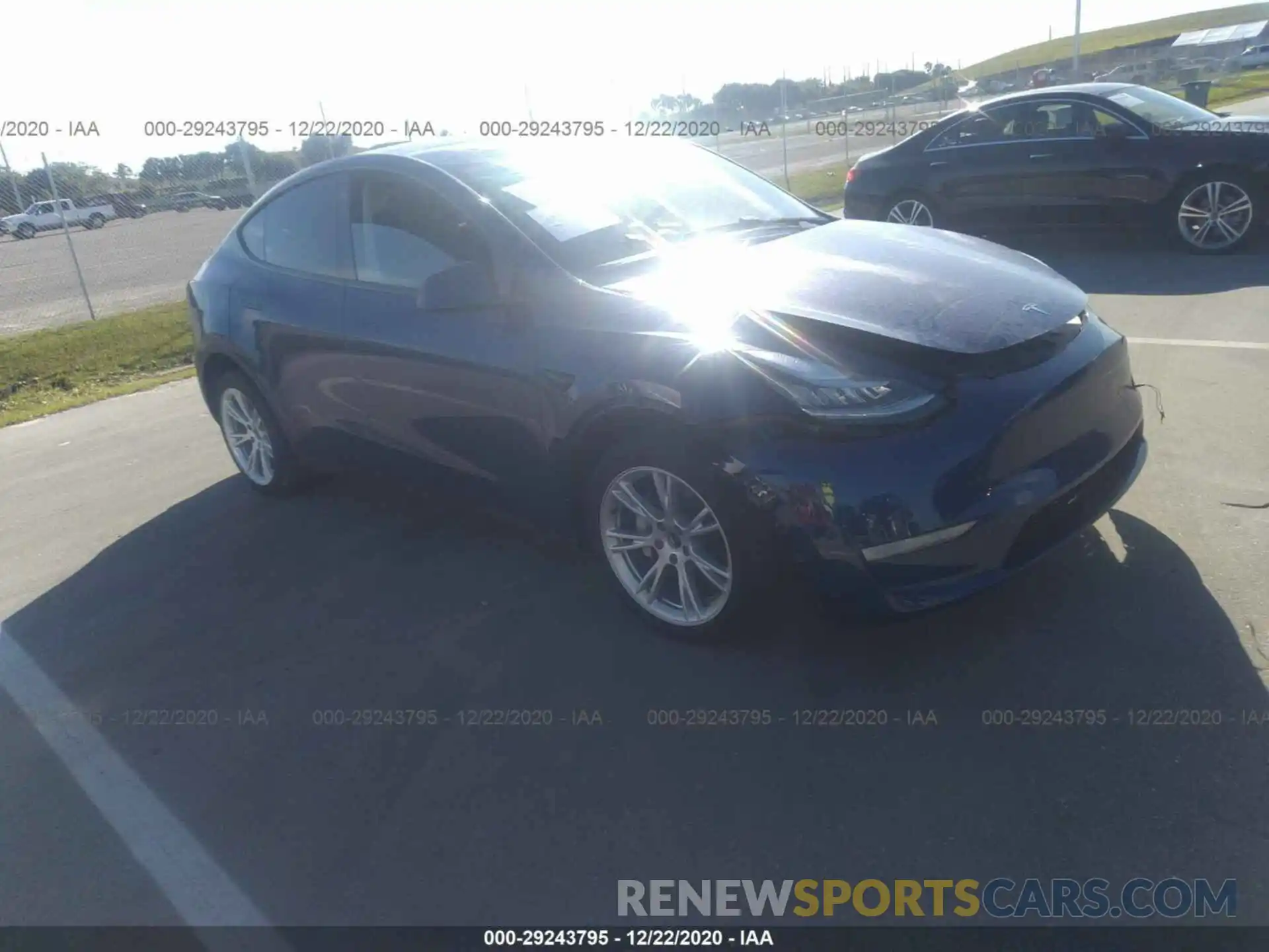 1 Photograph of a damaged car 5YJYGDEE7LF006510 TESLA MODEL Y 2020