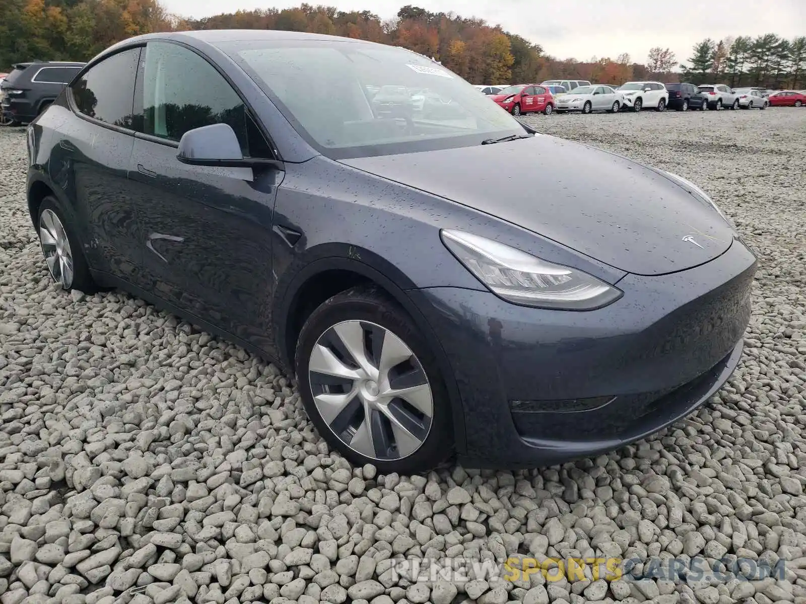 1 Photograph of a damaged car 5YJYGDEE7LF008967 TESLA MODEL Y 2020