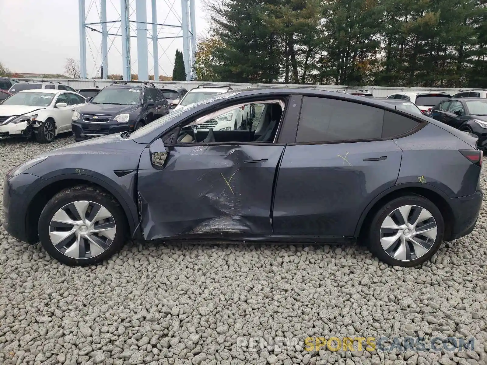 9 Photograph of a damaged car 5YJYGDEE7LF008967 TESLA MODEL Y 2020