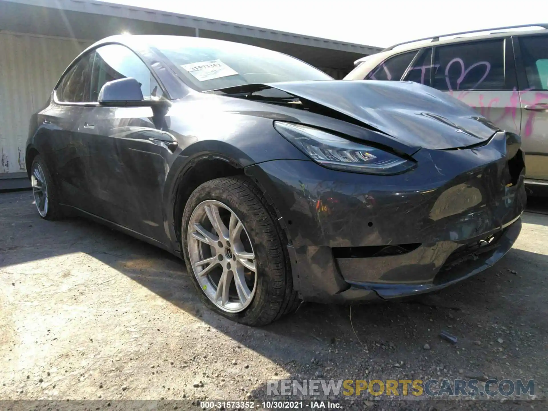 1 Photograph of a damaged car 5YJYGDEE7LF010248 TESLA MODEL Y 2020