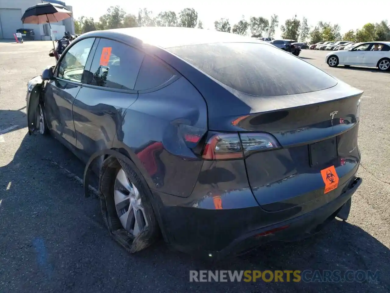 3 Photograph of a damaged car 5YJYGDEE7LF016521 TESLA MODEL Y 2020