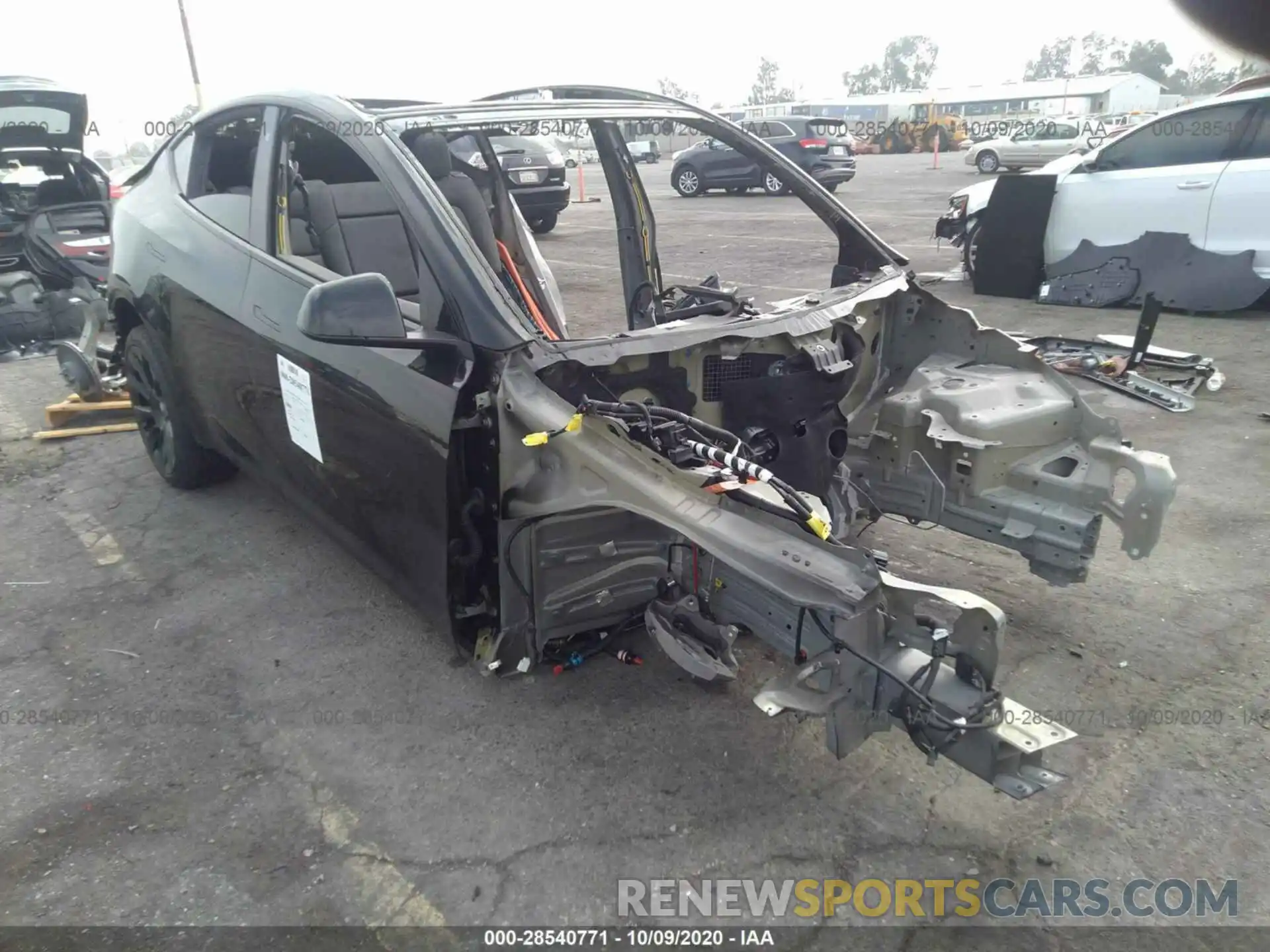 1 Photograph of a damaged car 5YJYGDEE7LF018947 TESLA MODEL Y 2020