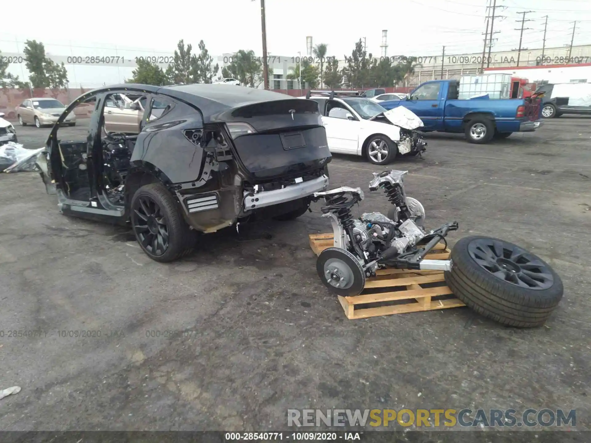 3 Photograph of a damaged car 5YJYGDEE7LF018947 TESLA MODEL Y 2020