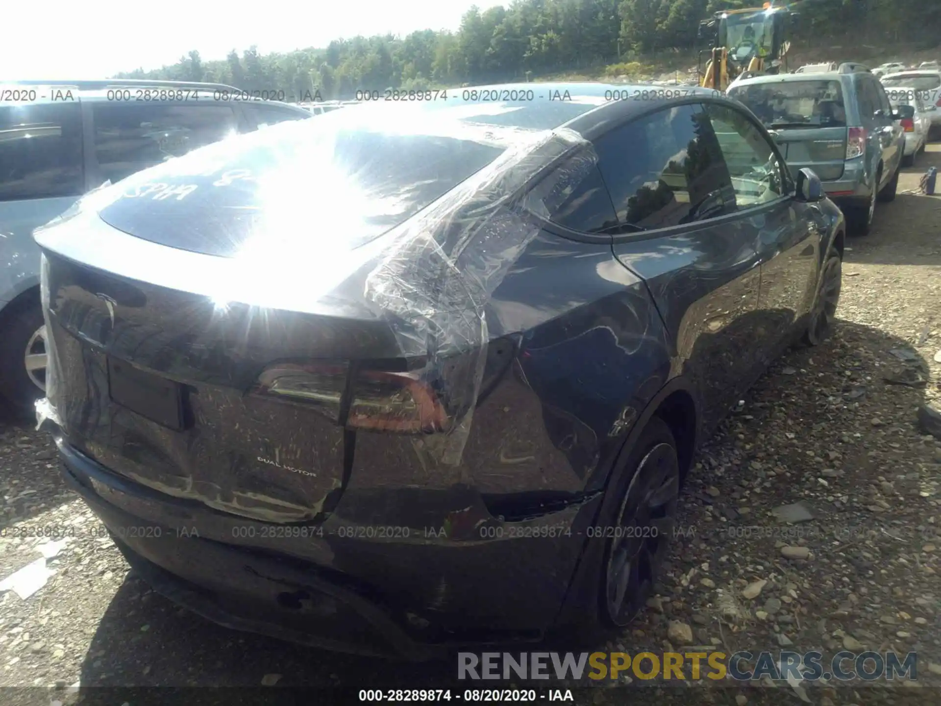 3 Photograph of a damaged car 5YJYGDEE7LF025459 TESLA MODEL Y 2020