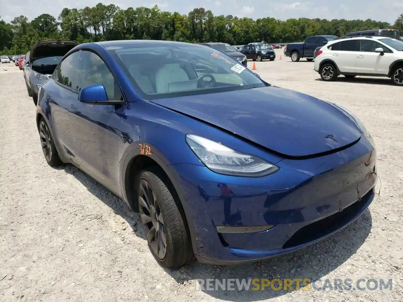 1 Photograph of a damaged car 5YJYGDEE7LF025803 TESLA MODEL Y 2020