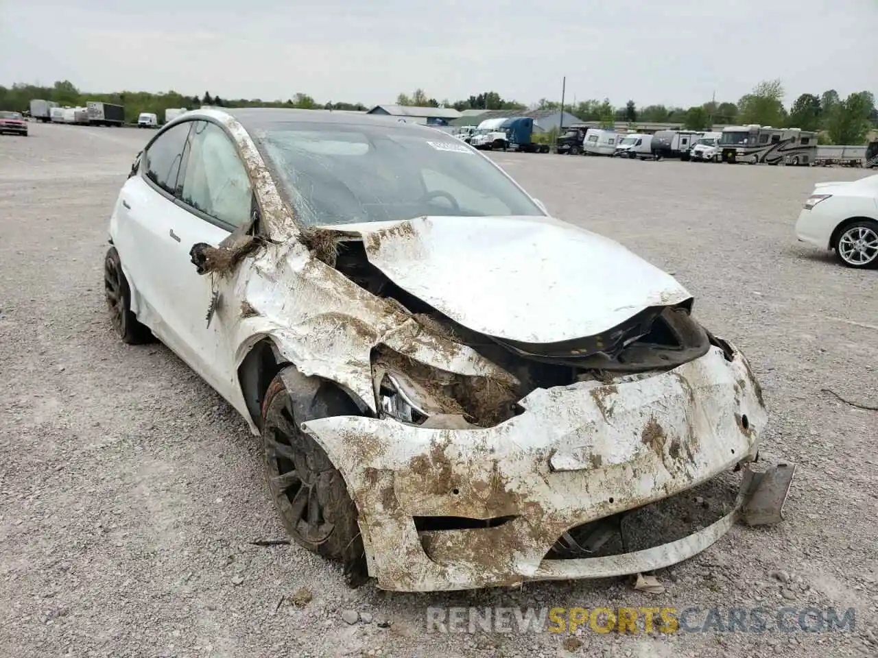 9 Photograph of a damaged car 5YJYGDEE7LF029396 TESLA MODEL Y 2020