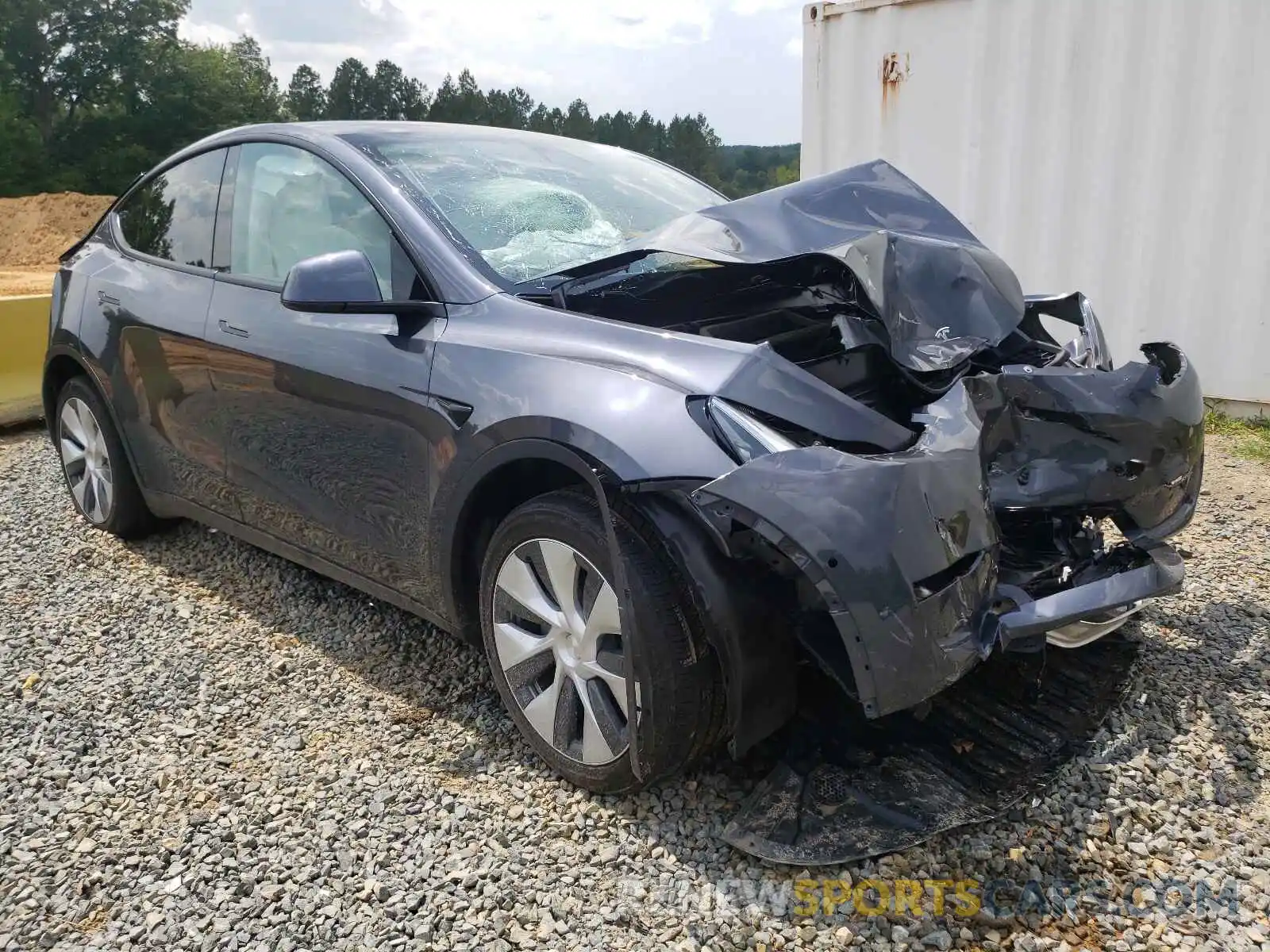 1 Photograph of a damaged car 5YJYGDEE7LF036638 TESLA MODEL Y 2020