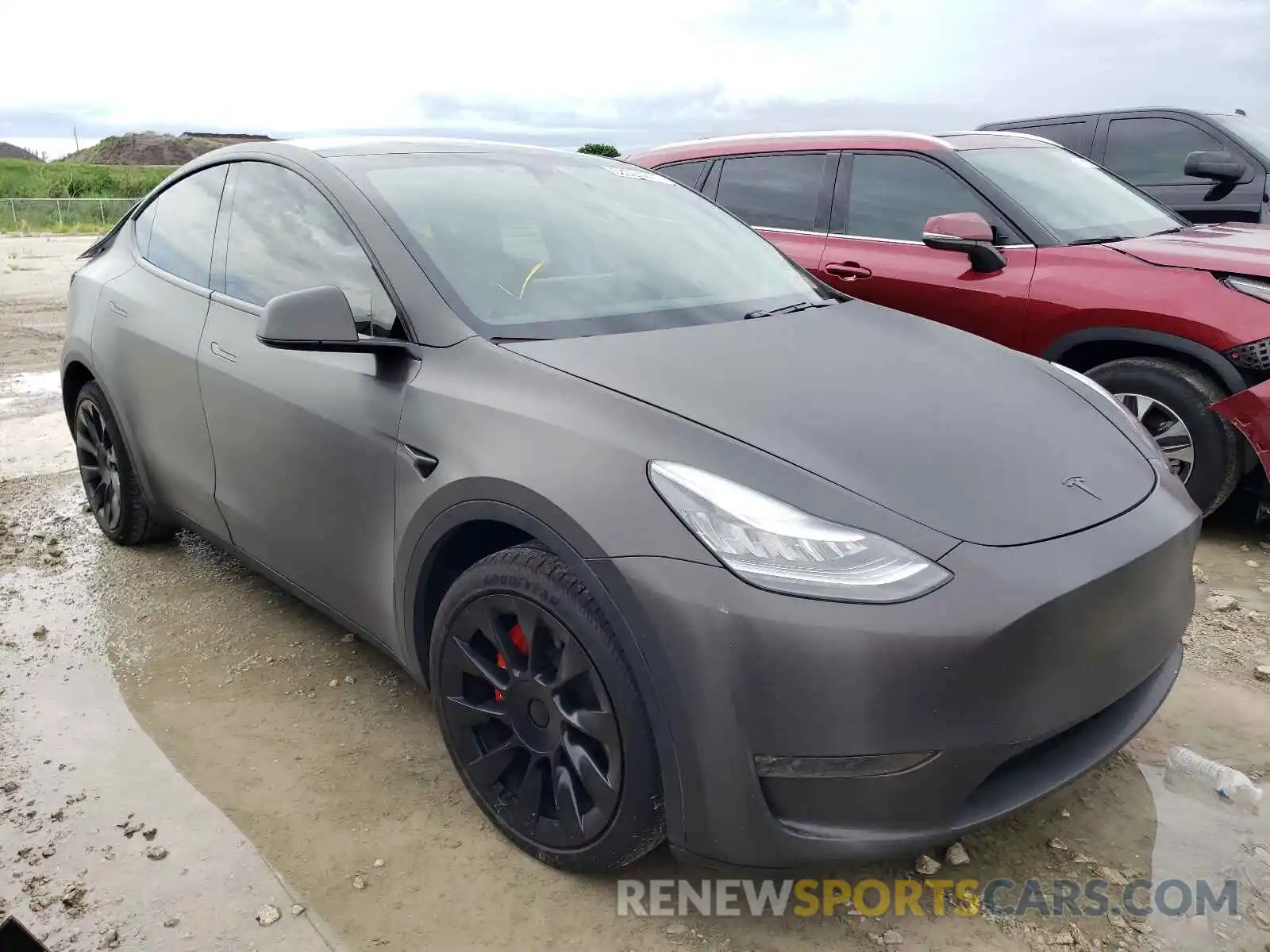 1 Photograph of a damaged car 5YJYGDEE7LF038776 TESLA MODEL Y 2020