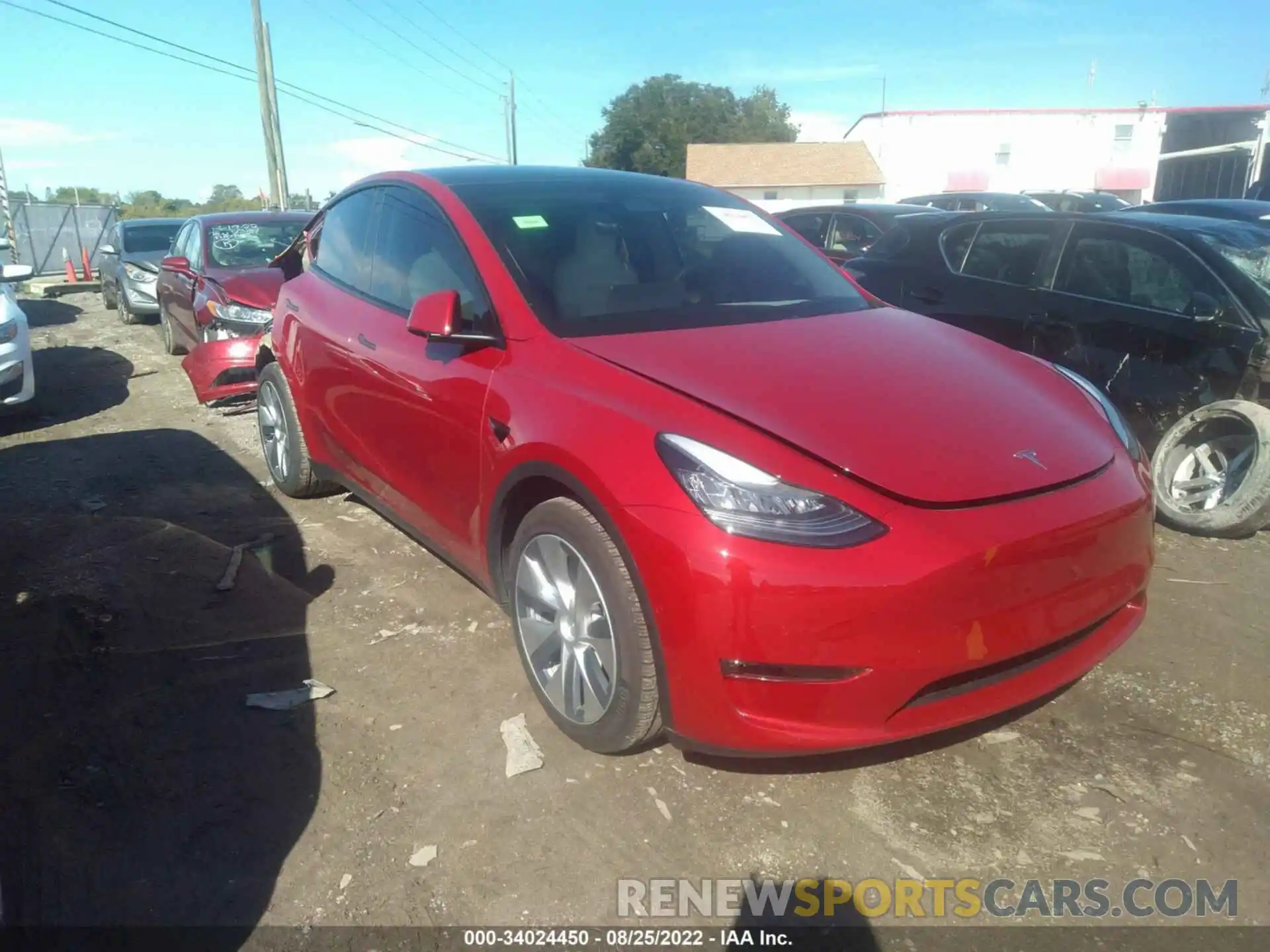 1 Photograph of a damaged car 5YJYGDEE7LF039846 TESLA MODEL Y 2020