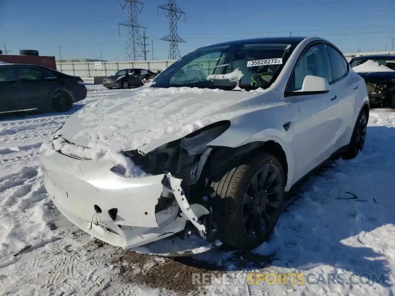 9 Photograph of a damaged car 5YJYGDEE7LF040463 TESLA MODEL Y 2020