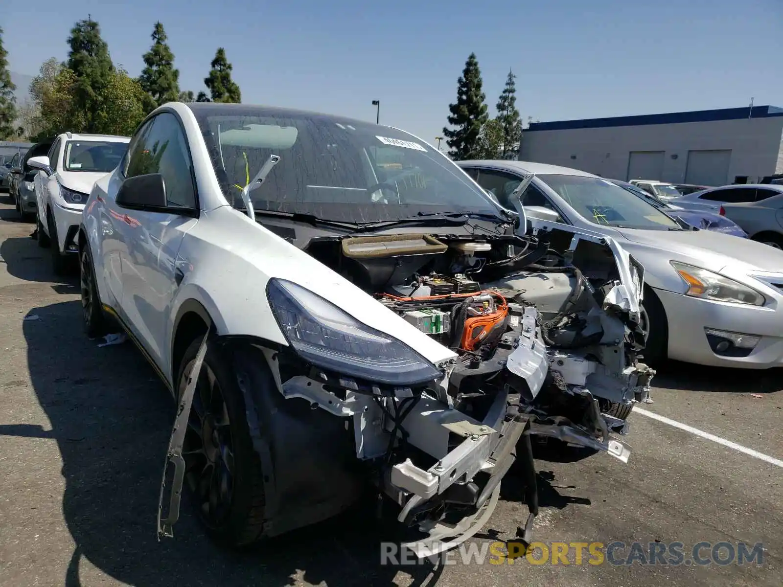 1 Photograph of a damaged car 5YJYGDEE7LF041788 TESLA MODEL Y 2020