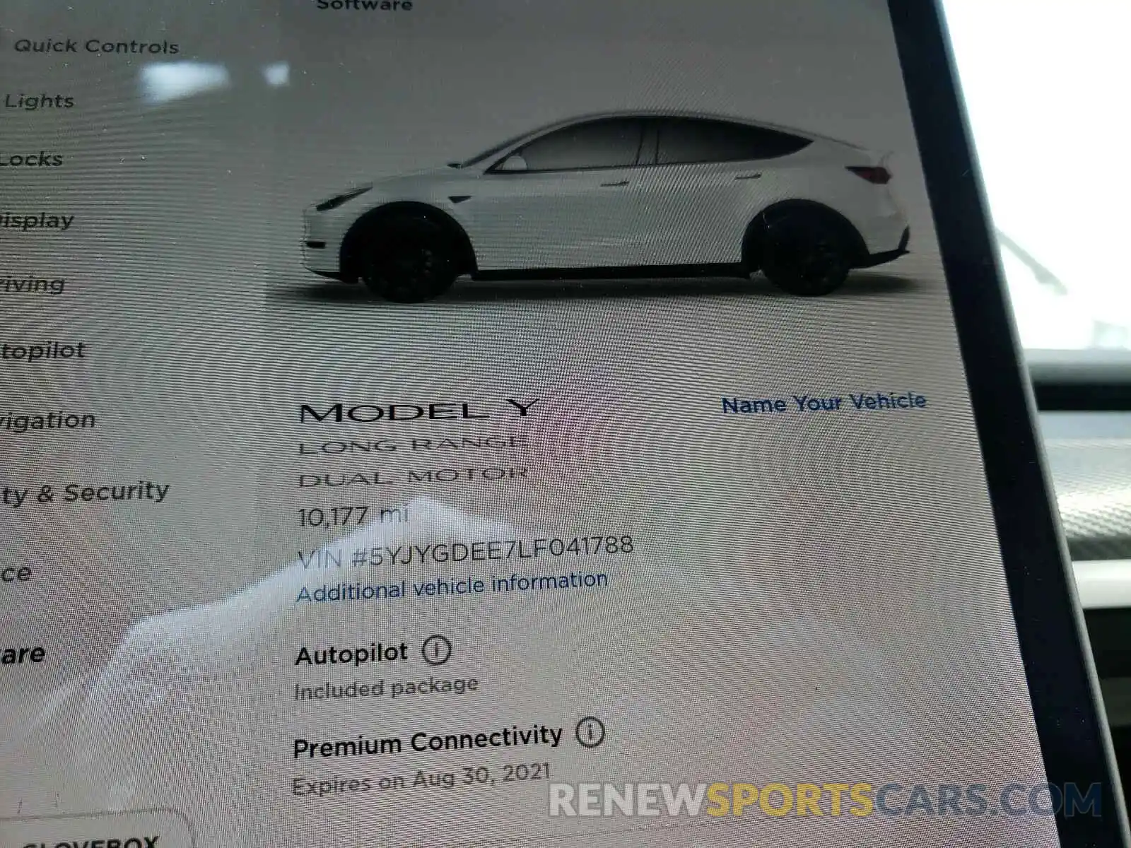 8 Photograph of a damaged car 5YJYGDEE7LF041788 TESLA MODEL Y 2020