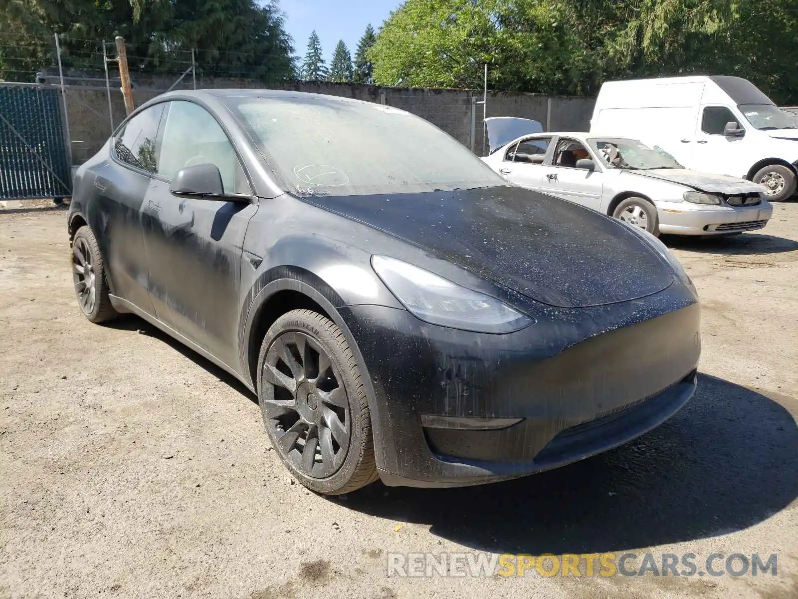 1 Фотография поврежденного автомобиля 5YJYGDEE7LF053360 TESLA MODEL Y 2020