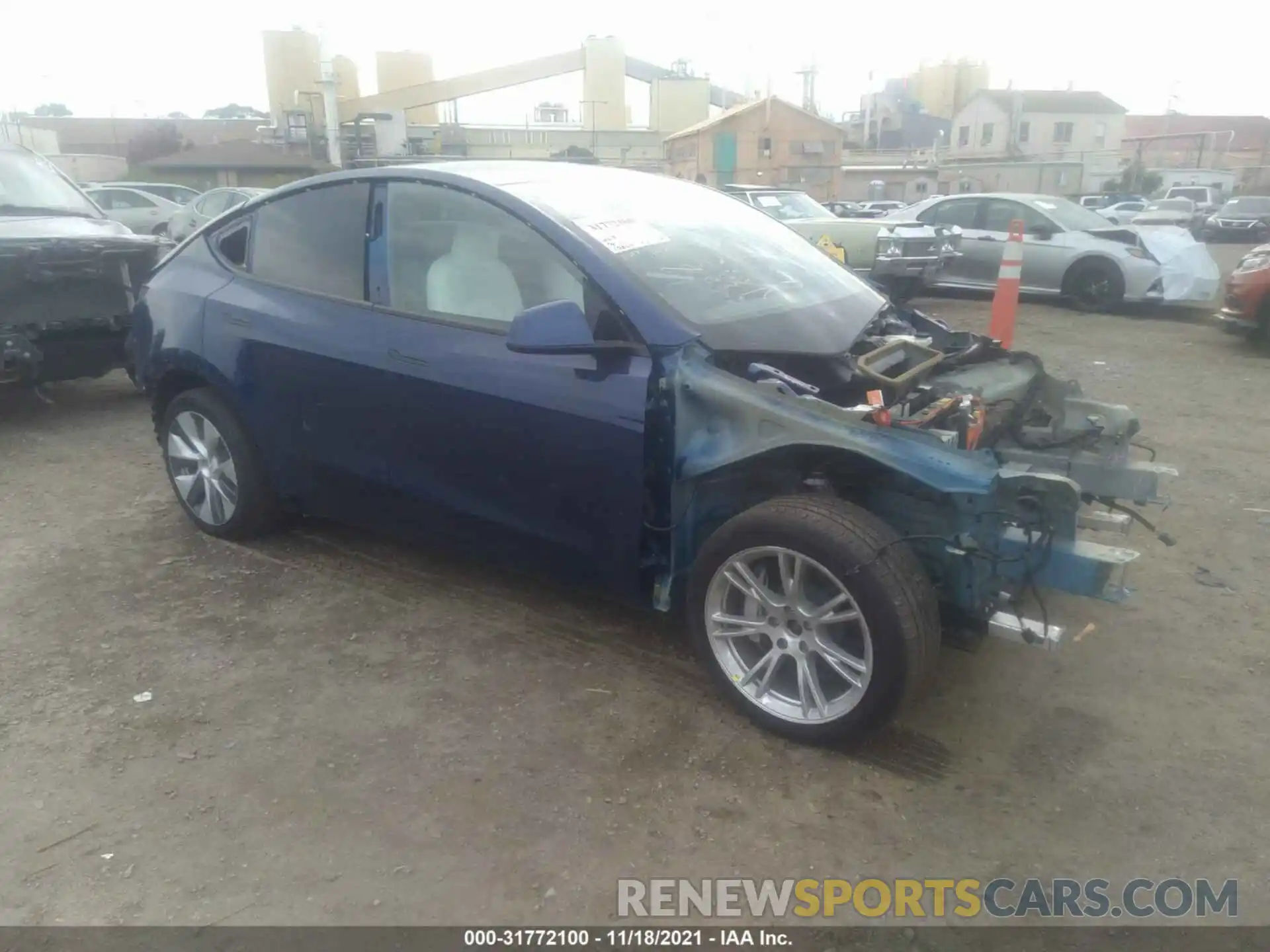 1 Photograph of a damaged car 5YJYGDEE7LF058719 TESLA MODEL Y 2020