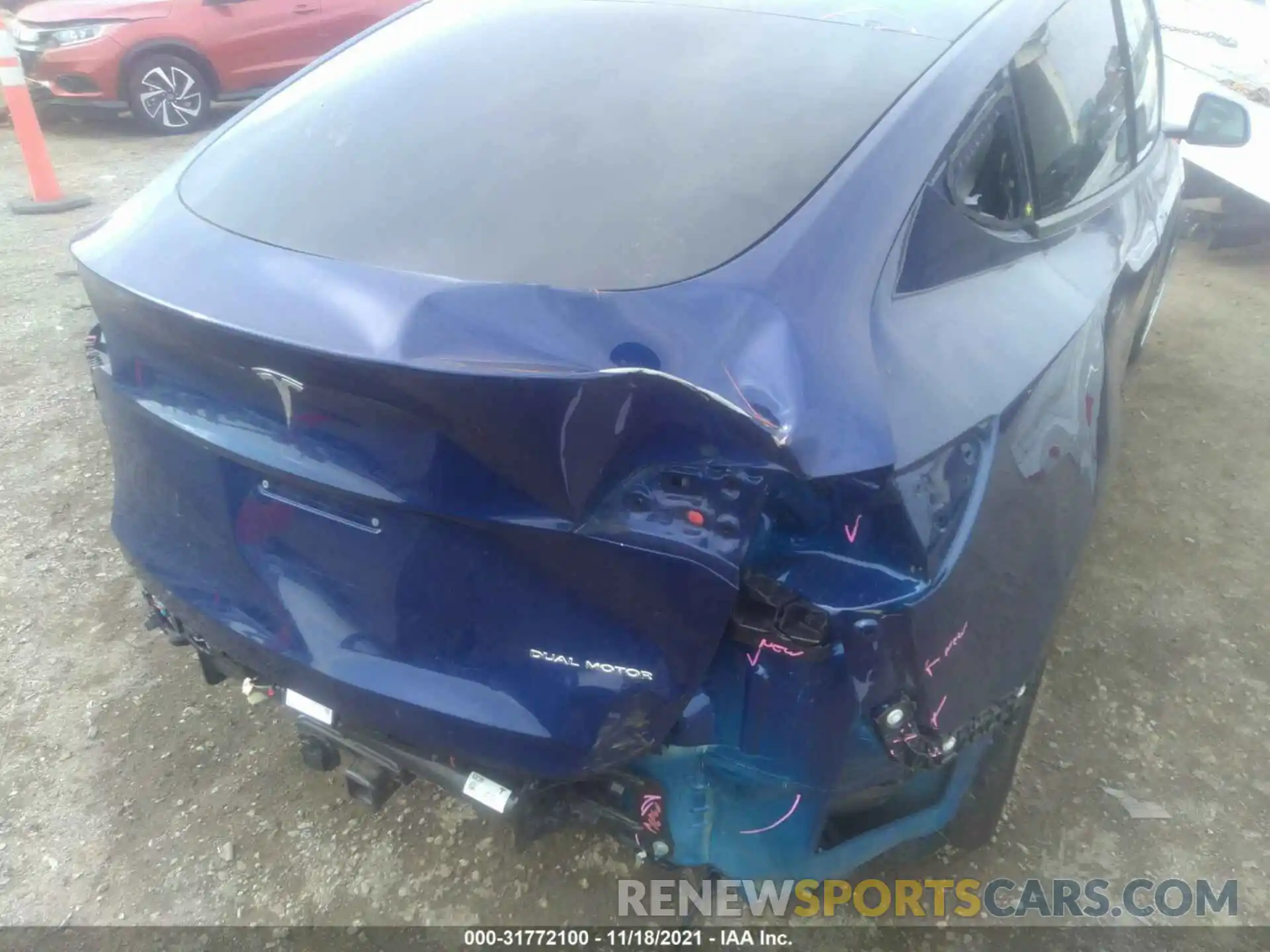 6 Photograph of a damaged car 5YJYGDEE7LF058719 TESLA MODEL Y 2020