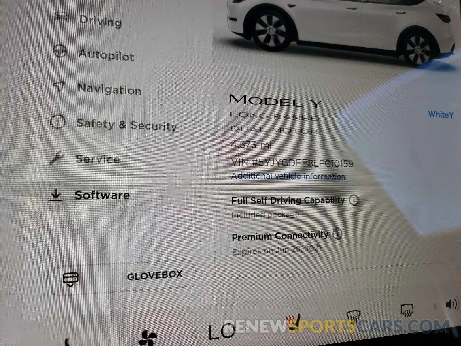 8 Photograph of a damaged car 5YJYGDEE8LF010159 TESLA MODEL Y 2020