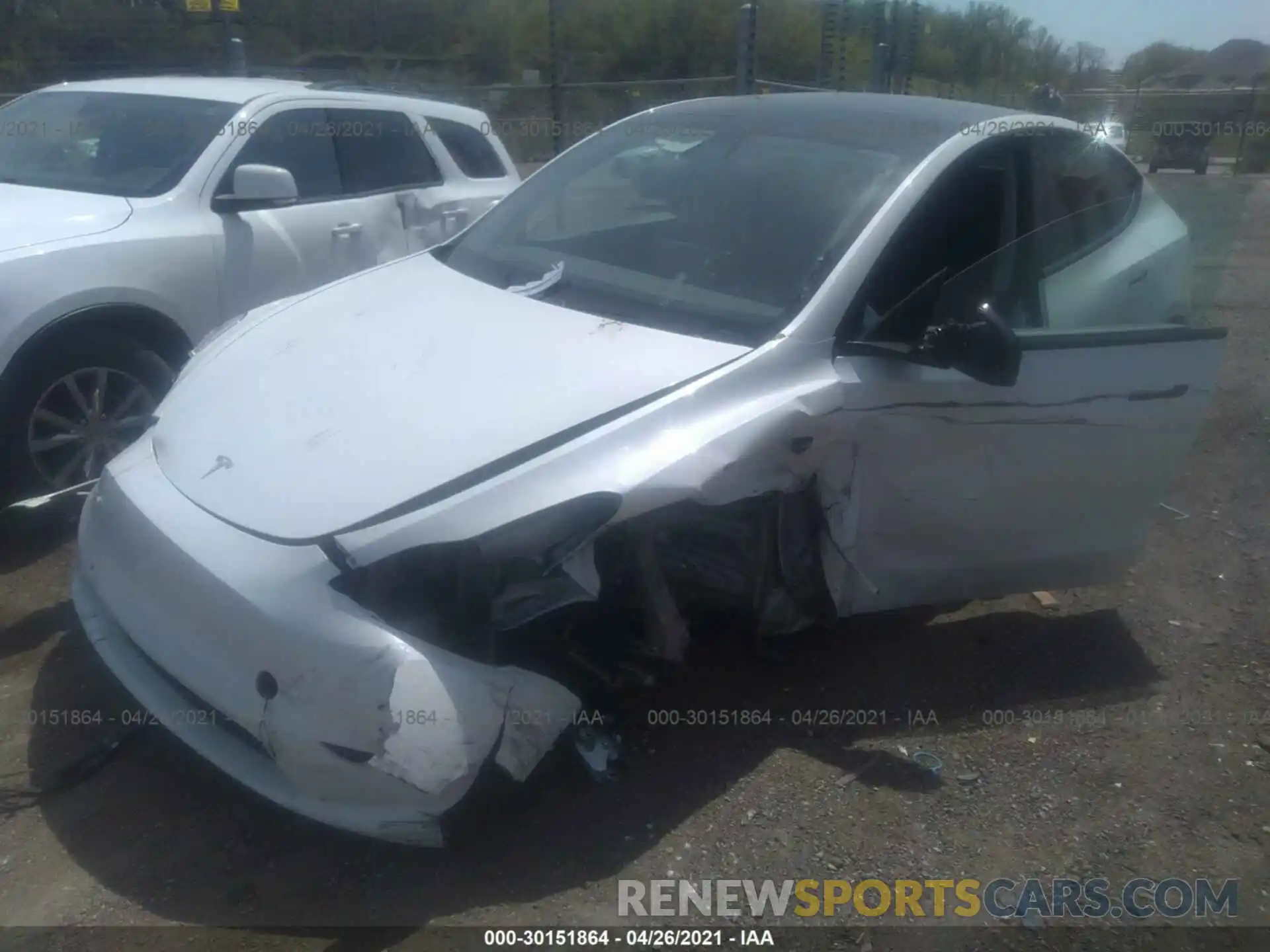 2 Photograph of a damaged car 5YJYGDEE8LF011246 TESLA MODEL Y 2020