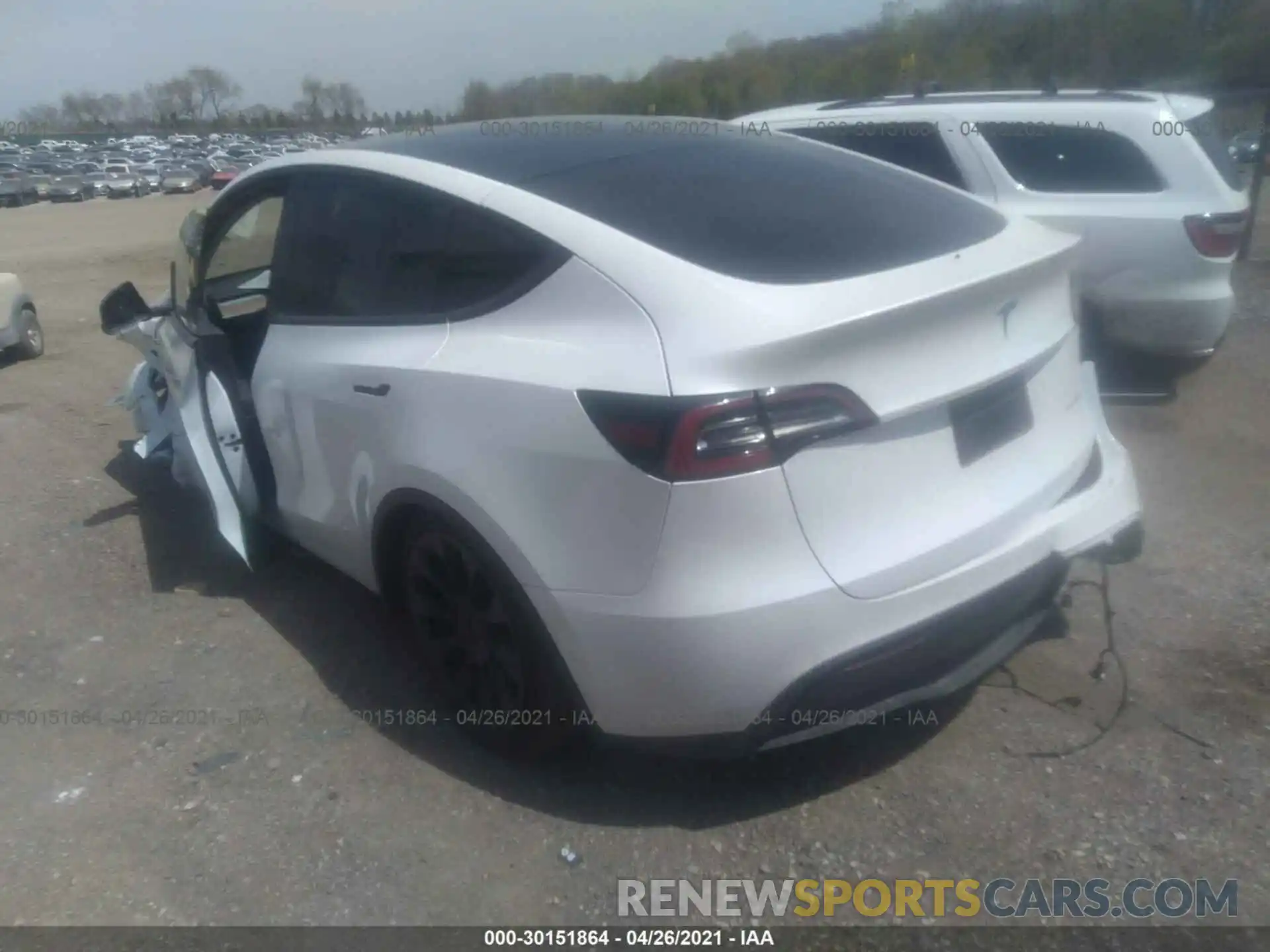 3 Photograph of a damaged car 5YJYGDEE8LF011246 TESLA MODEL Y 2020