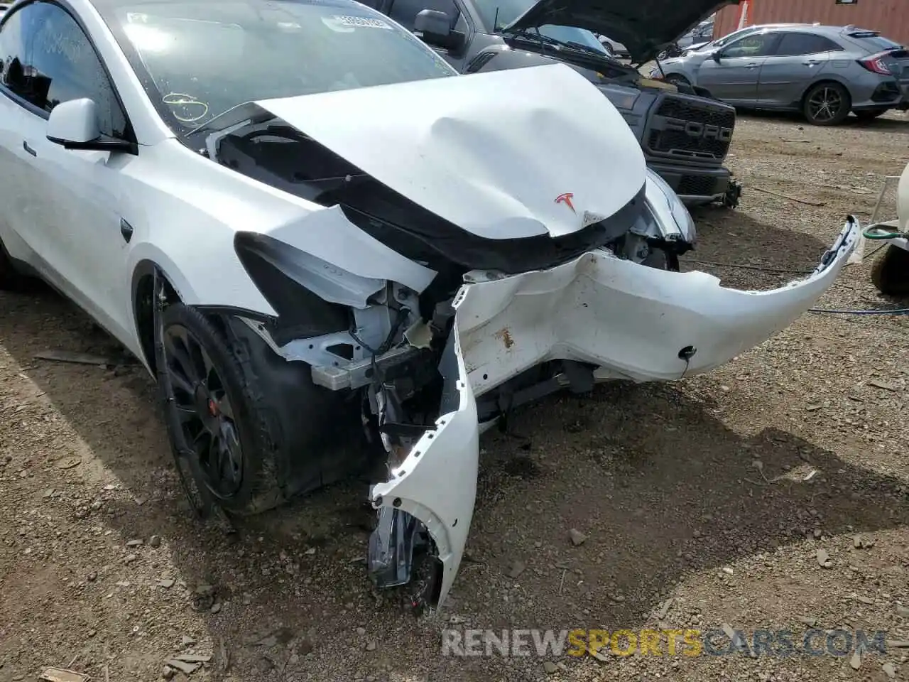 9 Photograph of a damaged car 5YJYGDEE8LF011909 TESLA MODEL Y 2020