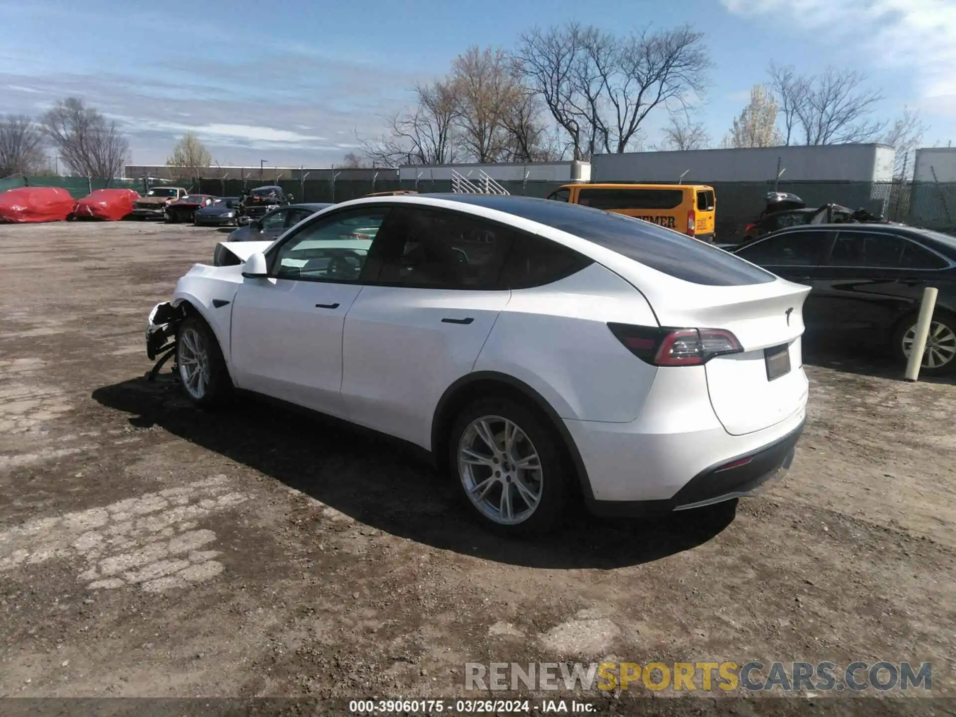 3 Photograph of a damaged car 5YJYGDEE8LF020321 TESLA MODEL Y 2020