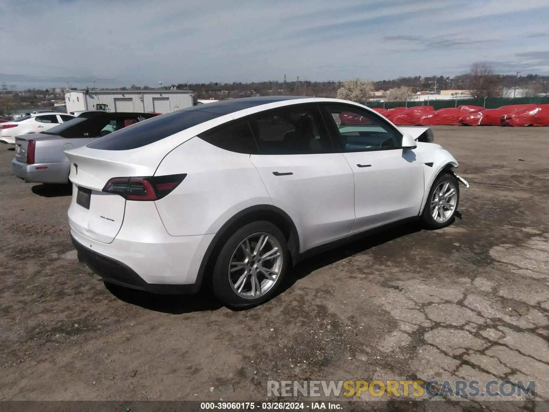 4 Photograph of a damaged car 5YJYGDEE8LF020321 TESLA MODEL Y 2020