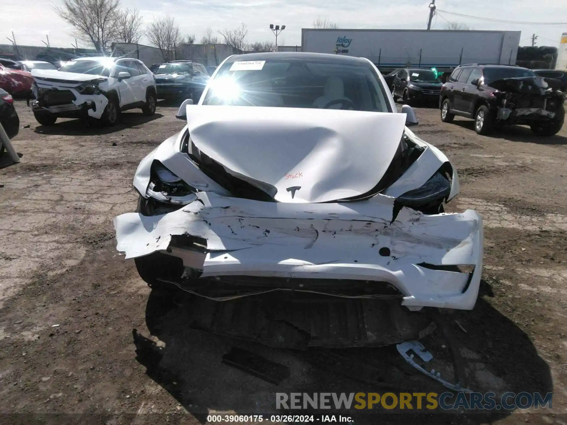 6 Photograph of a damaged car 5YJYGDEE8LF020321 TESLA MODEL Y 2020