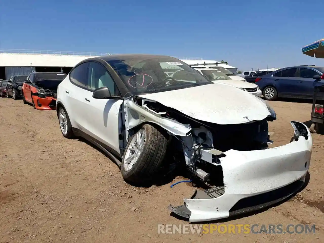 9 Photograph of a damaged car 5YJYGDEE8LF020531 TESLA MODEL Y 2020