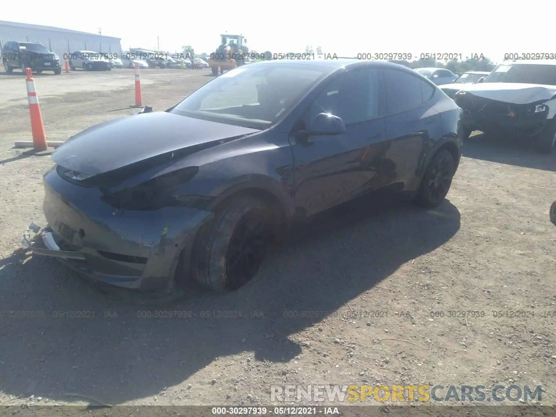 2 Фотография поврежденного автомобиля 5YJYGDEE8LF022666 TESLA MODEL Y 2020