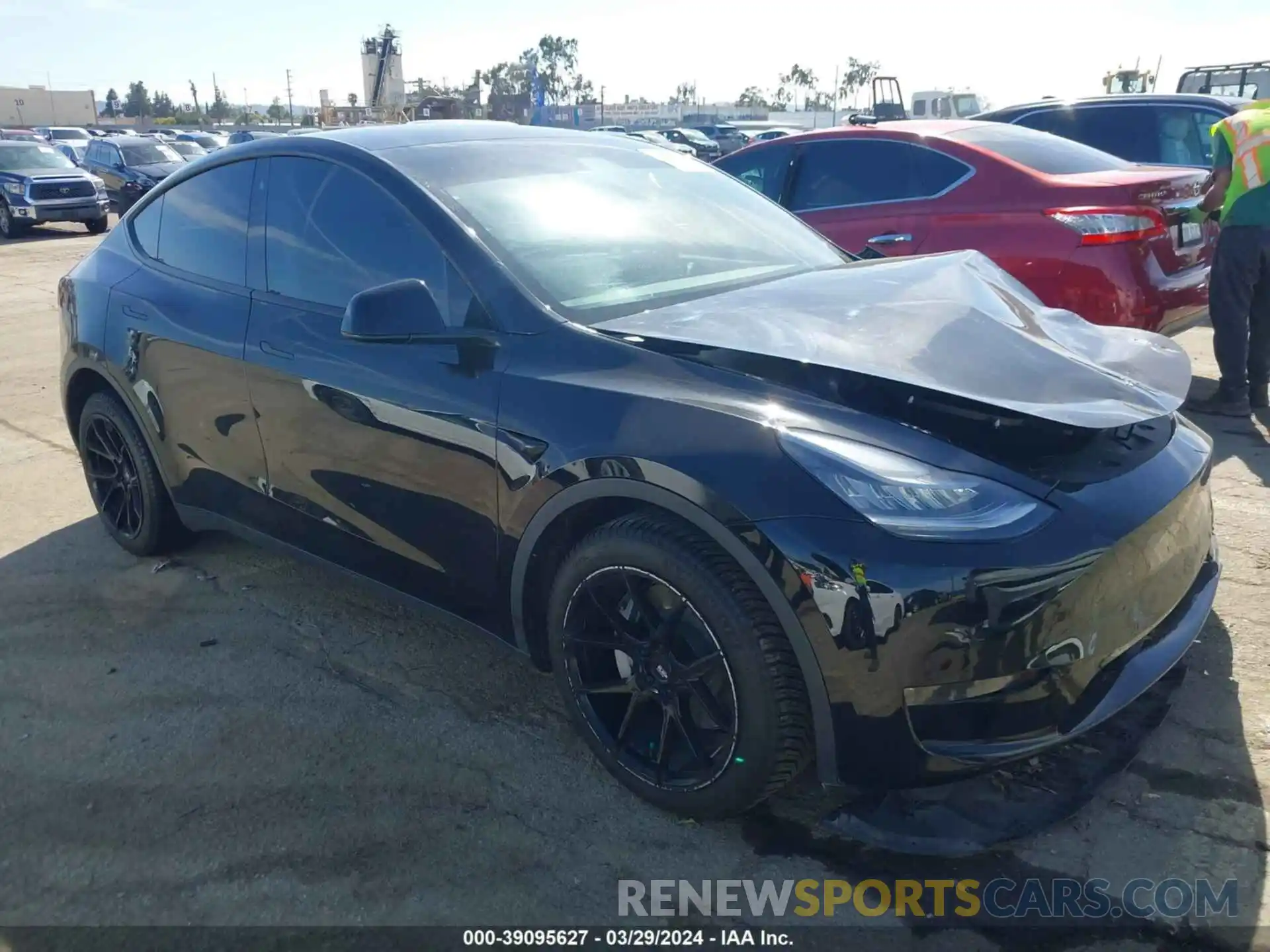 1 Photograph of a damaged car 5YJYGDEE8LF025373 TESLA MODEL Y 2020