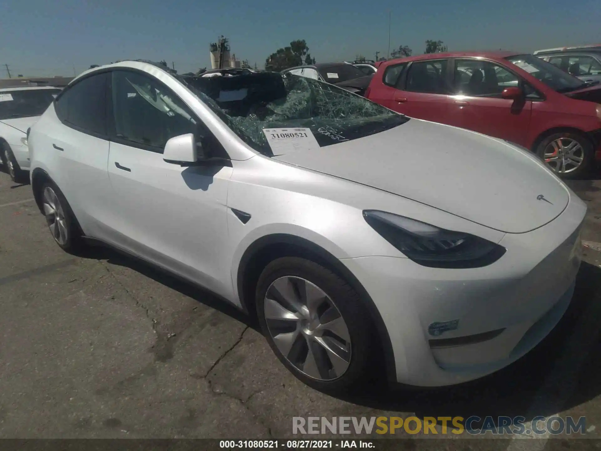 1 Photograph of a damaged car 5YJYGDEE8LF047731 TESLA MODEL Y 2020