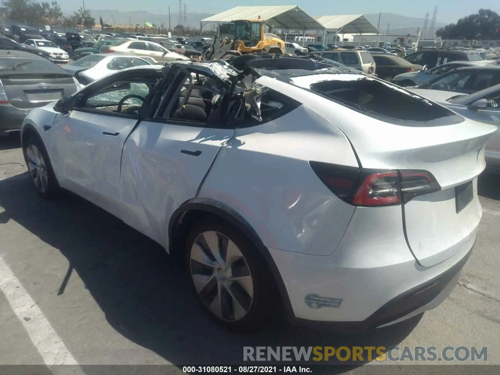 3 Photograph of a damaged car 5YJYGDEE8LF047731 TESLA MODEL Y 2020