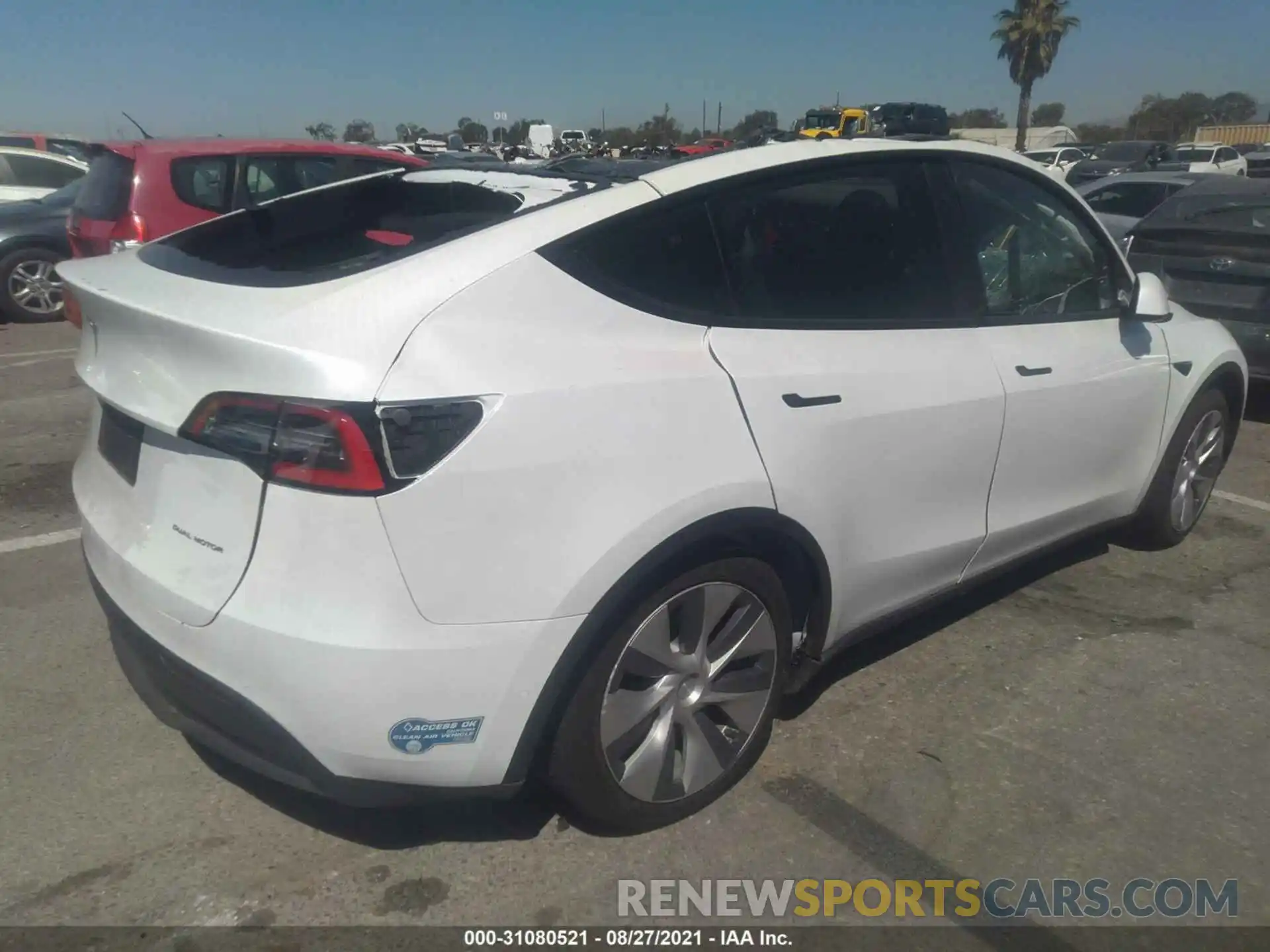 4 Photograph of a damaged car 5YJYGDEE8LF047731 TESLA MODEL Y 2020