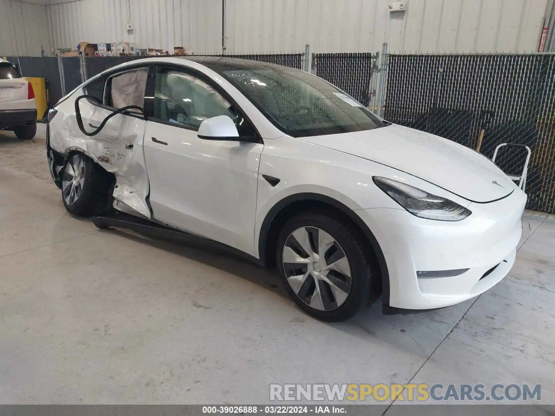 1 Photograph of a damaged car 5YJYGDEE8LF054338 TESLA MODEL Y 2020