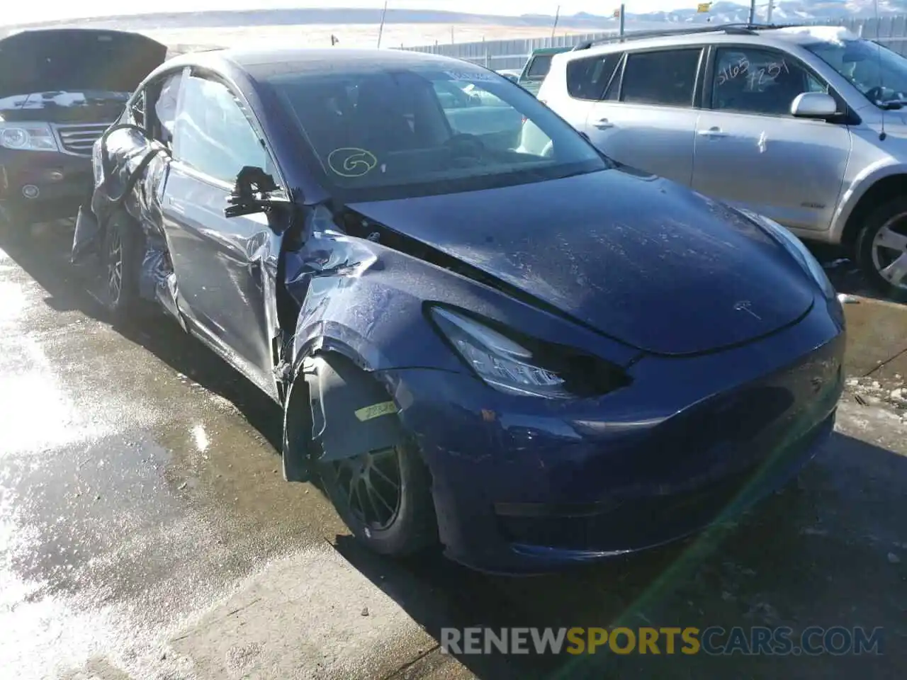 1 Photograph of a damaged car 5YJYGDEE8LF054789 TESLA MODEL Y 2020