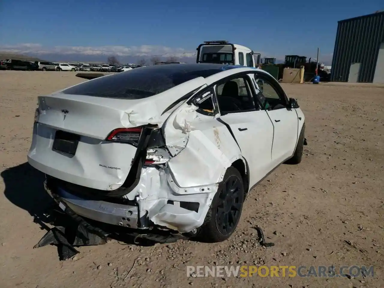 4 Photograph of a damaged car 5YJYGDEE8LF059281 TESLA MODEL Y 2020