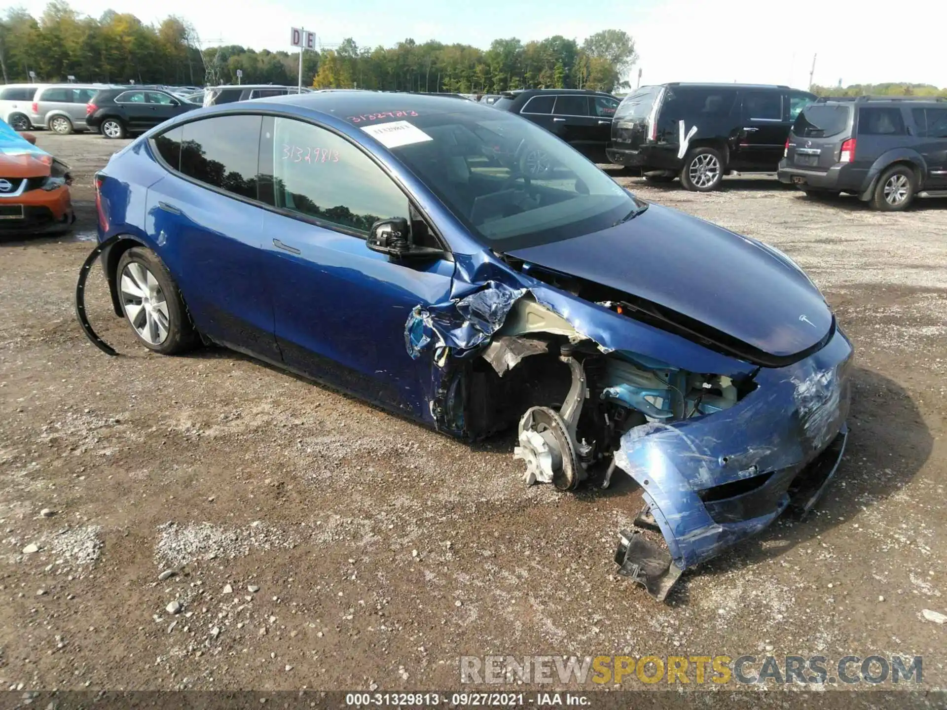 1 Photograph of a damaged car 5YJYGDEE9LF006699 TESLA MODEL Y 2020